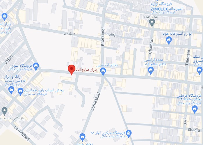 نقشه بازار صالح آباد